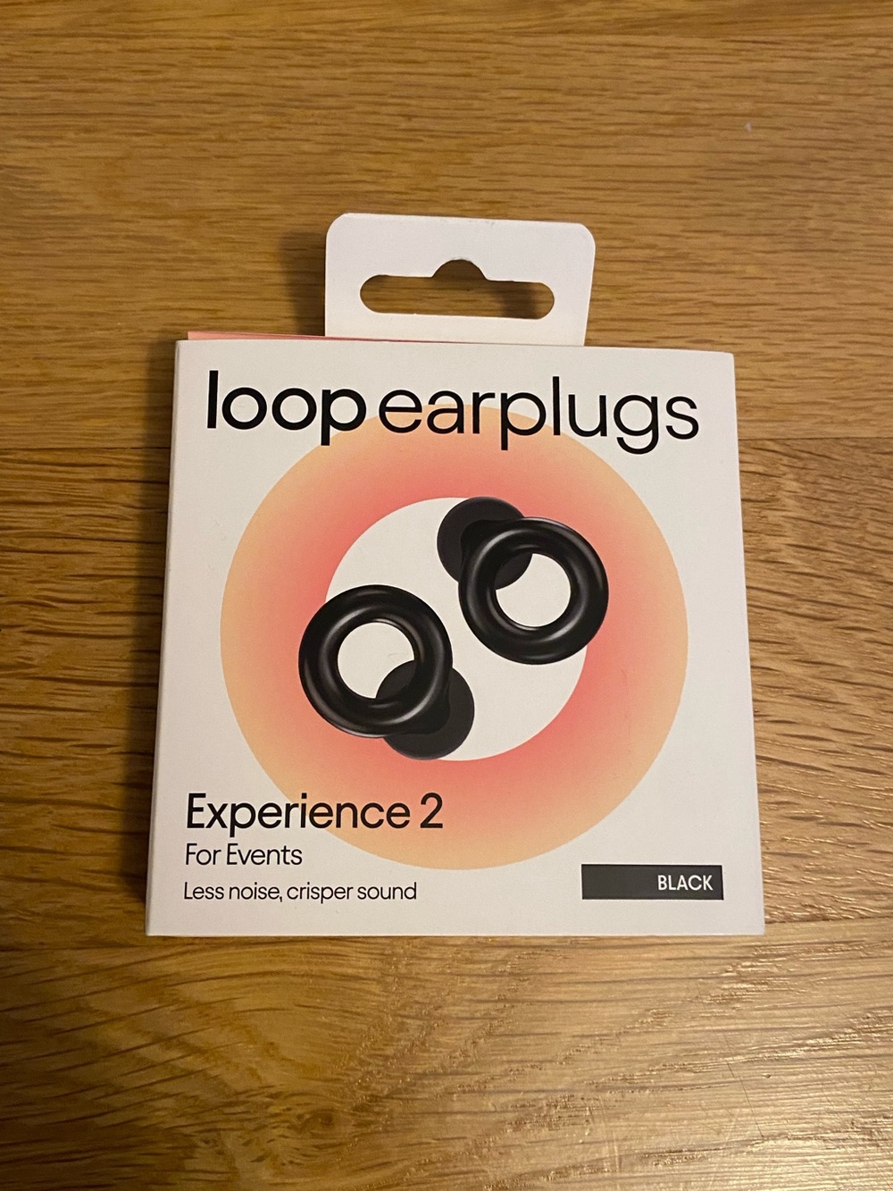 New Loop Black Experience 2 Earplugs with carrying case new in box sealed black